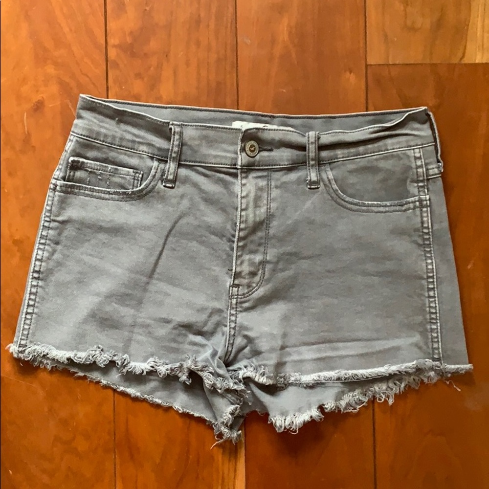 Holster grey denim shorts